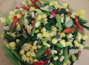 Foto resep Oseng caesim + jagung manis