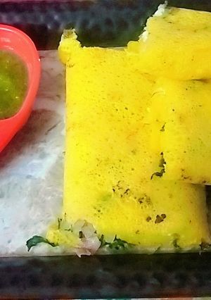A picture of Moong Dal Chilla.
