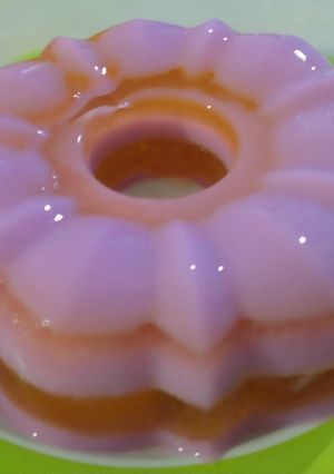 Foto resep Puding jelly (orens dan taro)