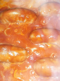 Una foto de Chorizos a la pomarola
