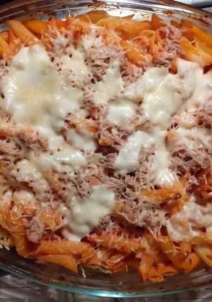 Une photo de Gratins de pâte au thon