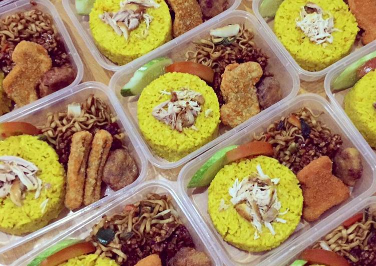 Perkedel Kentang dan Kornet 💛(pelengkap bento nasi kuning)