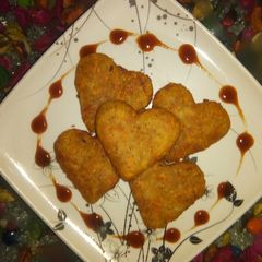Aloo veg cutlets A picture of Aloo veg cutlets.
