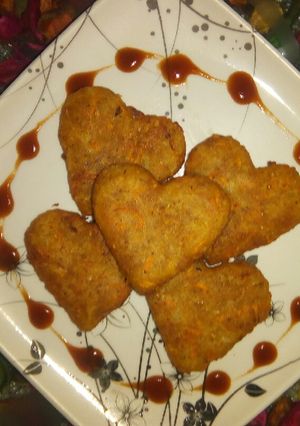 A picture of Aloo veg cutlets.