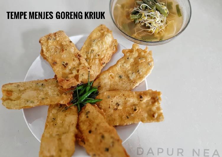 Tempe Menjes Goreng Kriuk dan simple