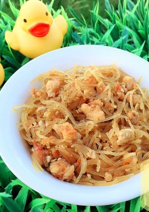 Foto resep Mpasi Bihun Goreng Udang 12m+