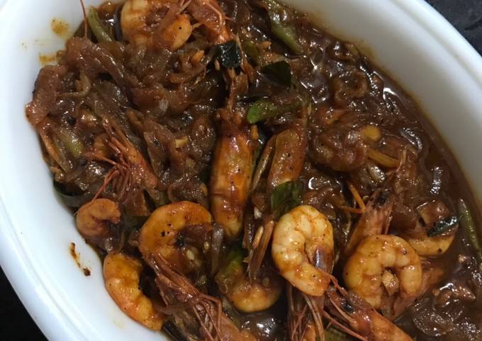 Resep memasak Gravy Chilli Prawns  sedap