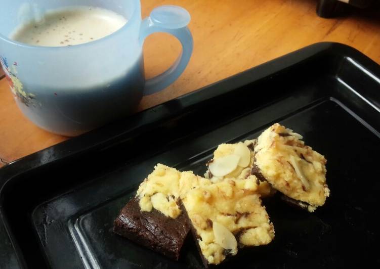 Cara Gampang Membuat Frozen Cream Cheese Marble Brownies Anti Gagal