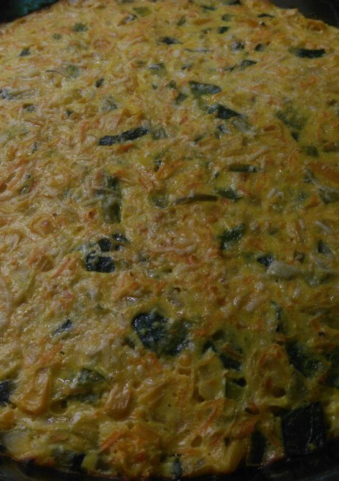 Una foto de Tortilla de vegetales al horno light