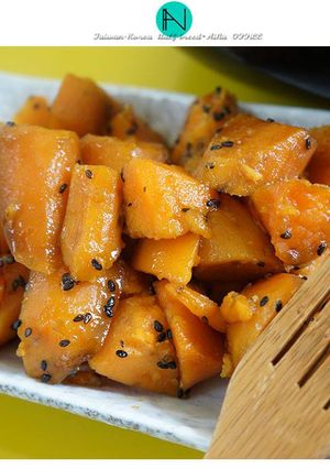 “金黃芝麻地瓜”電鍋料理小資女健康小點心 的食譜成品照片