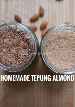 Foto resep Homemade Tepung Almond / Almond Meal / Almond Flour / Tepung Ampas Almond