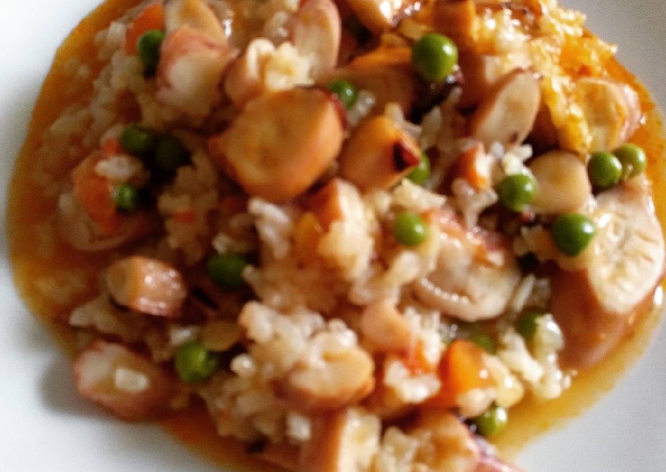 Arroz con pulpo