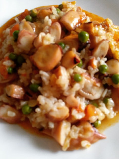 Una foto de Arroz con pulpo