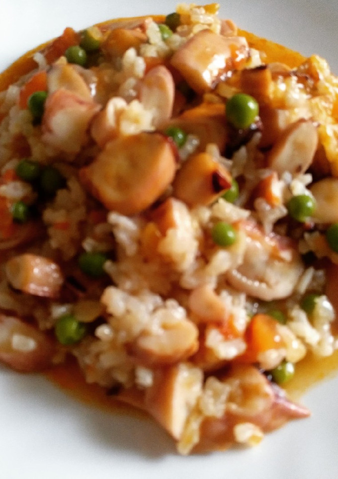 Una foto de Arroz con pulpo