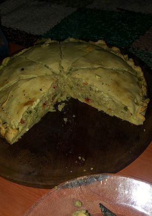 Una foto de Tarta CASERA de merluza SinTacc