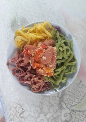 Hình của món Mì rau củ.