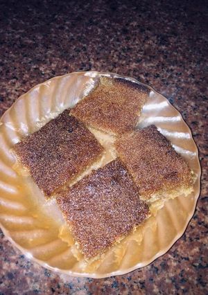 صورة لوصفة بسبوسه بطريقه سهله