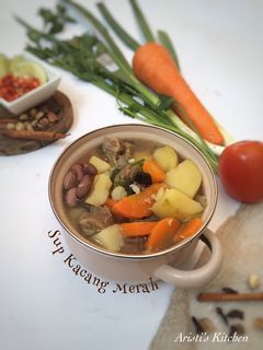 Foto resep Sup Daging dengan Kacang Merah