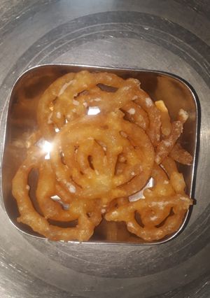 A picture of Homemade Jalebi.