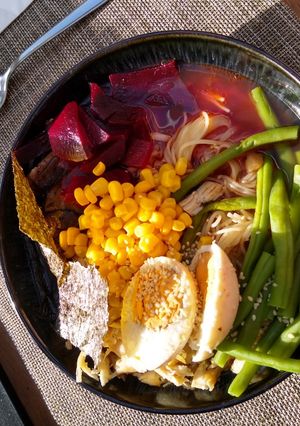 A picture of Not-So-Traditional Ramen Noodle Soup.