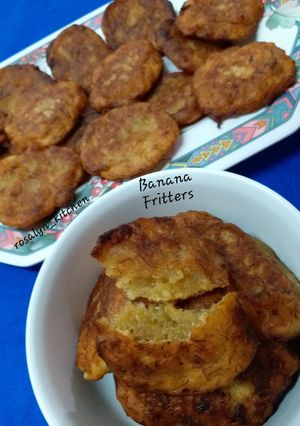 A picture of Quick and Easy Banana Fritters.
