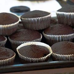 A picture of Eggless Chocolate cupcakes.