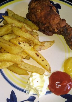 Una foto de Pollo frito