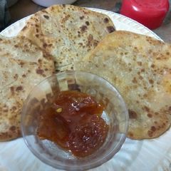 A picture of Rj special Aloo Paratha.