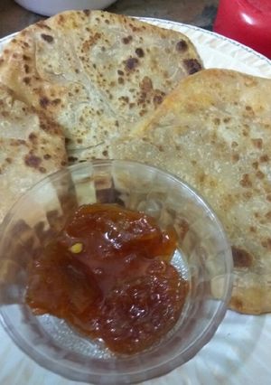 A picture of Rj special Aloo Paratha.