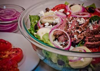 How to Recipe Appetizing Greek Bison Steak Salad