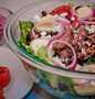 Easy Way Prepare Salad Steak Bison Yunani which Delicious