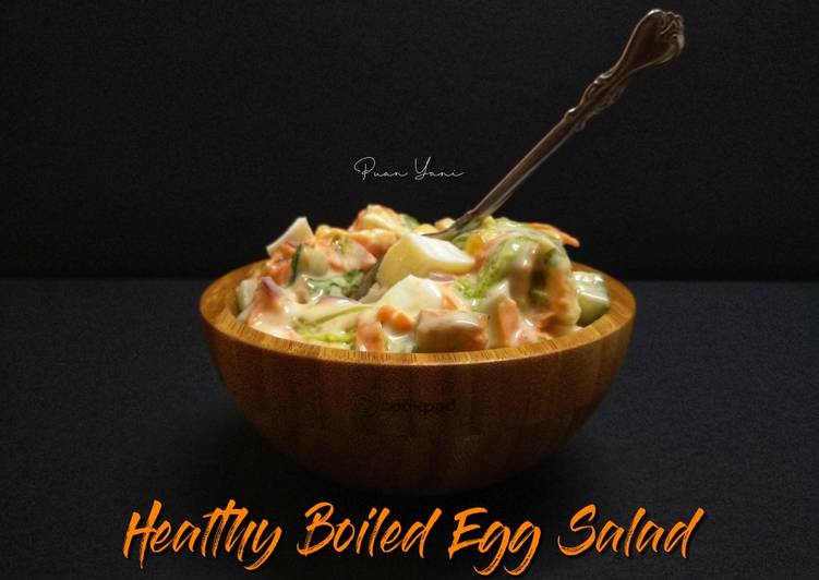 Langkah Mudah Buat Healthy Boiled Egg Salad yang Sedap