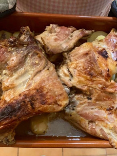 Una foto de Cordero asado en crockpot