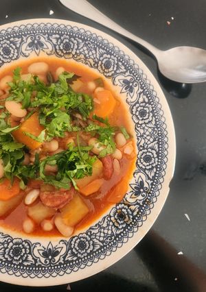 Una foto de Estofado de porotos o frijoles