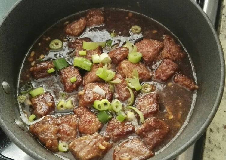 MONGOLIAN BEEF estilo P.F. CHANG