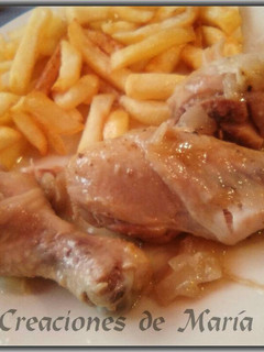 Una foto de Muslitos en salsa de cerveza