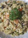 Pasta orzo con marisco