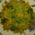 Usus ayam bumbu wangi (kunyit kemangi)