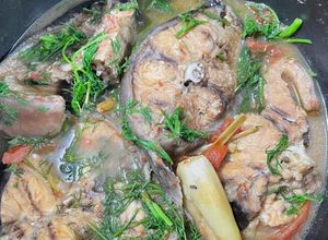 Hình của món Cá hấp bia.