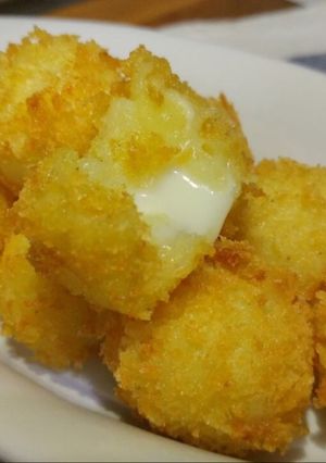 Foto resep Cheesy potato ball simple