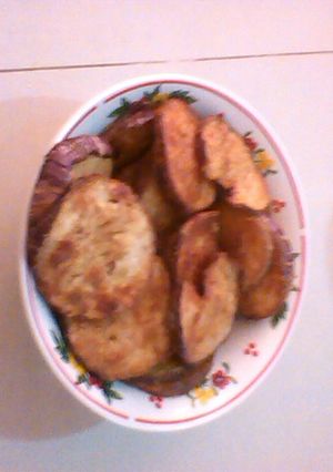 Una foto de Berenjenas fritas