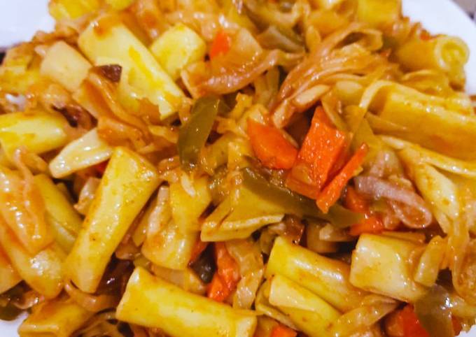 Recipe of Favorite Three color vegetable pasta