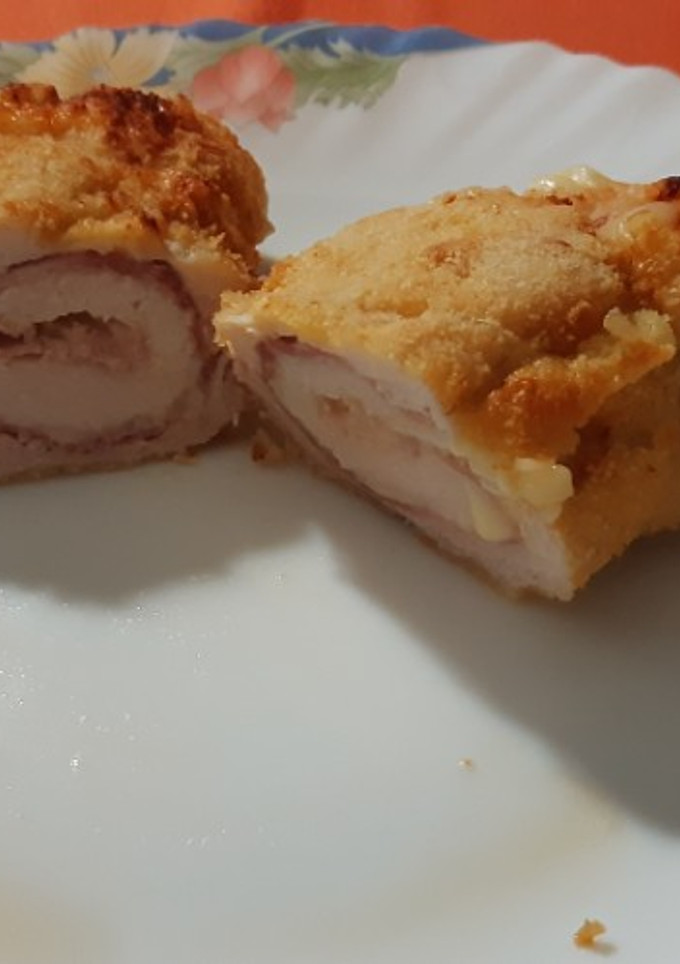Una foto de Rollos de pechuga de pavo en airfryer