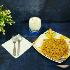 A picture of Veg biryani masala pulao.