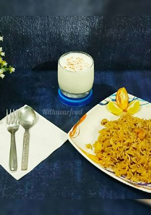 A picture of Veg biryani masala pulao.