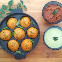 A picture of Mixed Vegetables Masala Appam.