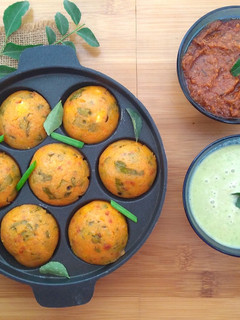 A picture of Mixed Vegetables Masala Appam.