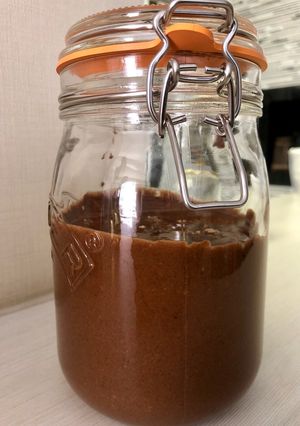 Foto de Pasta de amendoim com cacau e avelã (fake nutella)