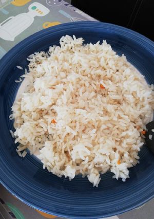 Una foto de Arroz graneado con un toque de zanahorias