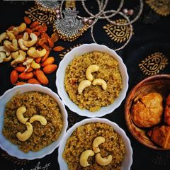 A picture of Broken Wheat Halwa.